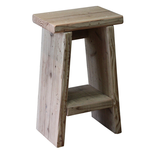 OLD ASHIBA Step stool with middle shelf, width 30cm