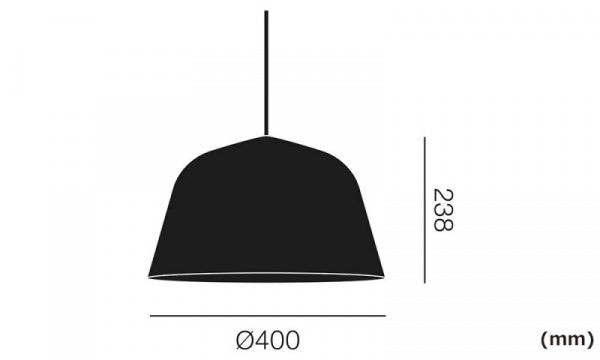 AMBIT Pendant Light, Black, φ40cm