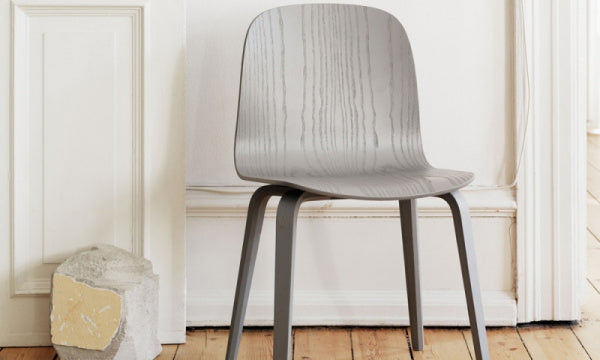 VISU CHAIR ウッドベース グレー