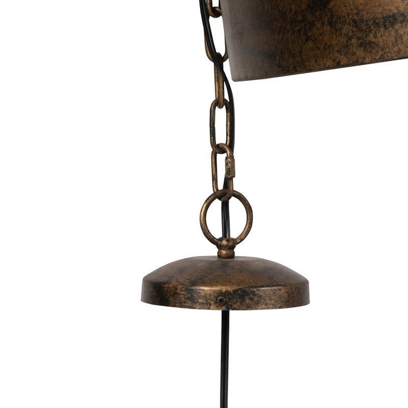 Modern steel 4-light chandelier