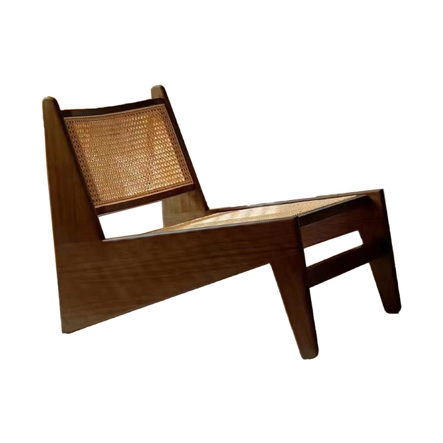 Rattan wood dining chair