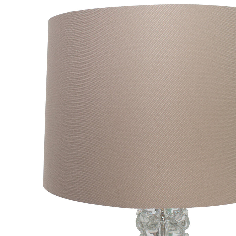 Glass base table lamp Shabby European
