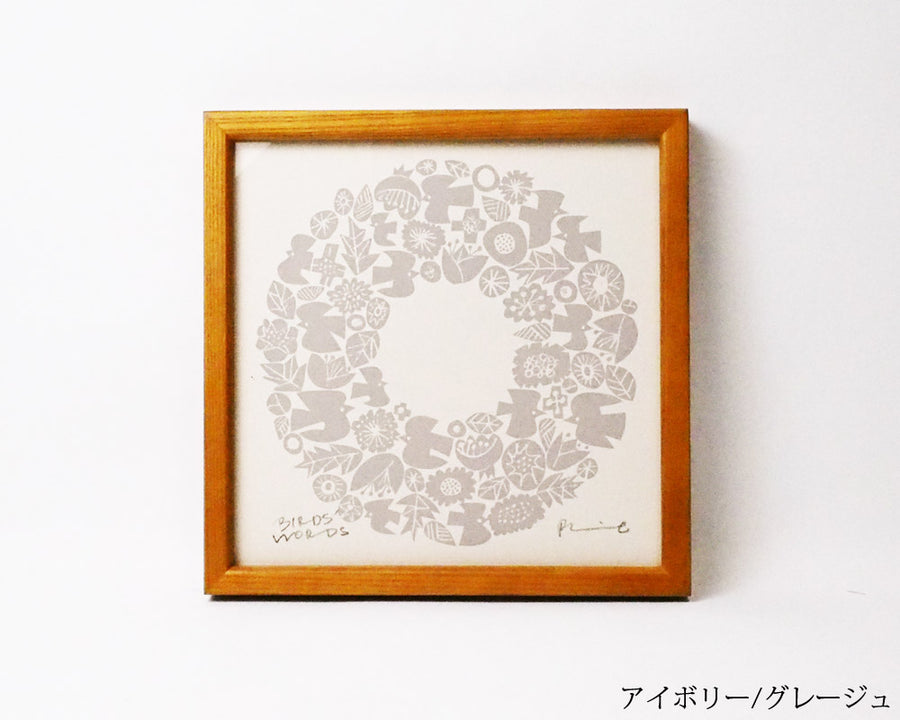 SILK SCREEN with FRAME WREATH シルクスクリーン リース
