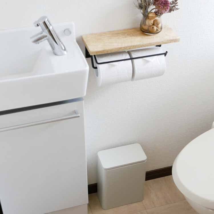 Tubelor Medium Flap Sealed Sanitary Trash Can, Sand White