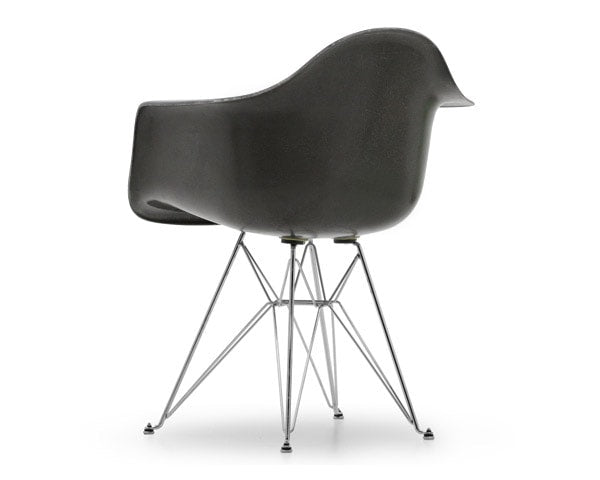 Fiberglass Arm Shell Chair CHARCOAL