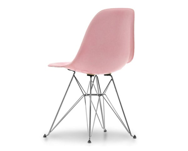 Fiberglass Side Shell Chair PINK
