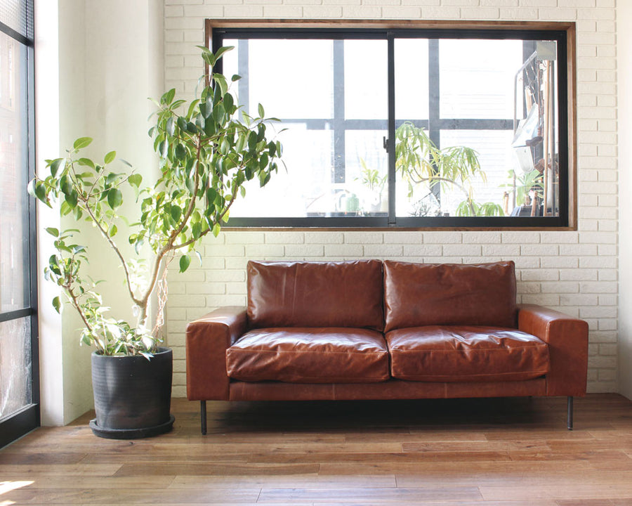 VIDER sofa camel oil leather ヴィデルソファ キャメルオイルレザー