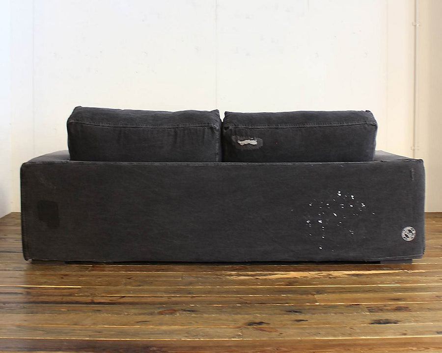 FRANKLIN SOFA BLACK DAMAGE DENIM Franklin sofa black damage denim