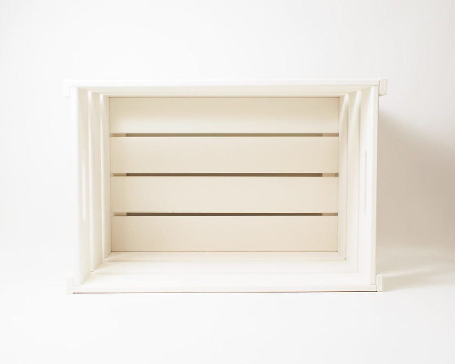 Wood Box Ivory Big Stacking