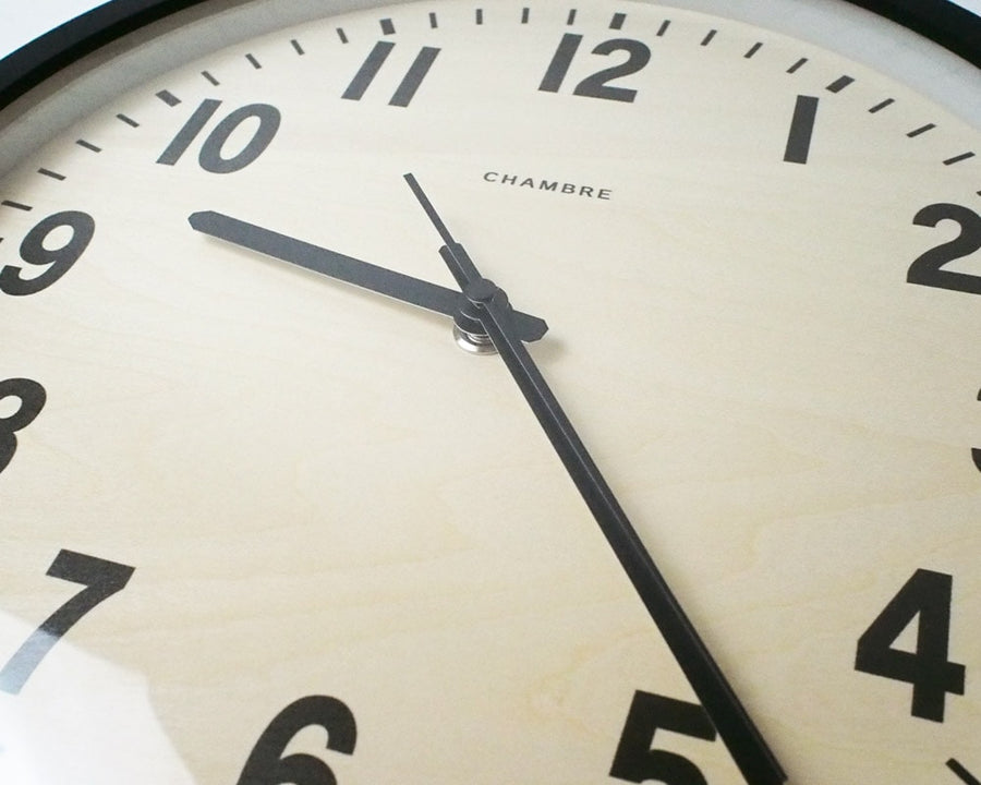 PUBLIC BLACK CLOCK パブリックブラック 電波時計