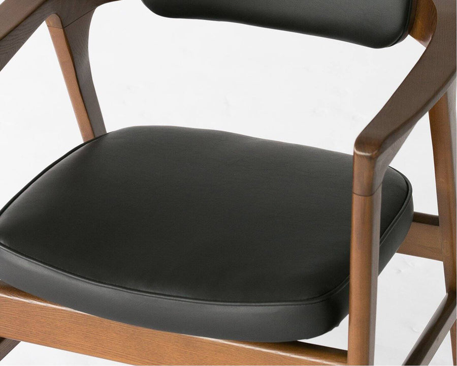 WARNER ARM CHAIR_BLACK PVC ワーナーアームチェア PVC