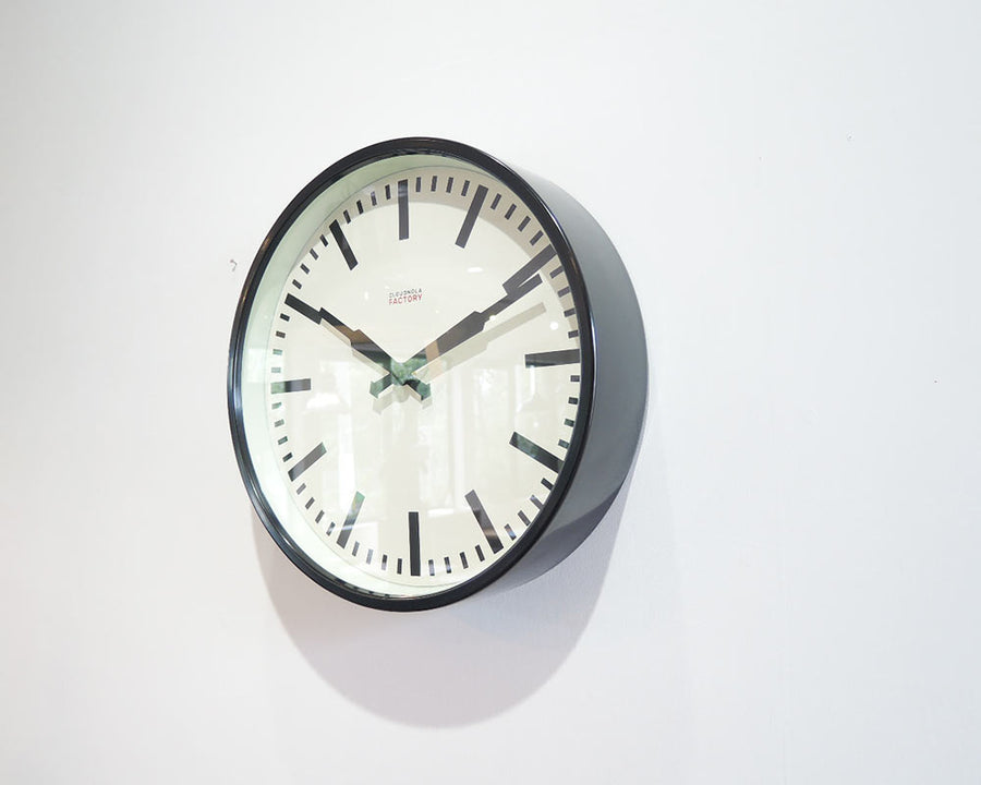 Factory Black Station Clock ファクトリーステーションクロック