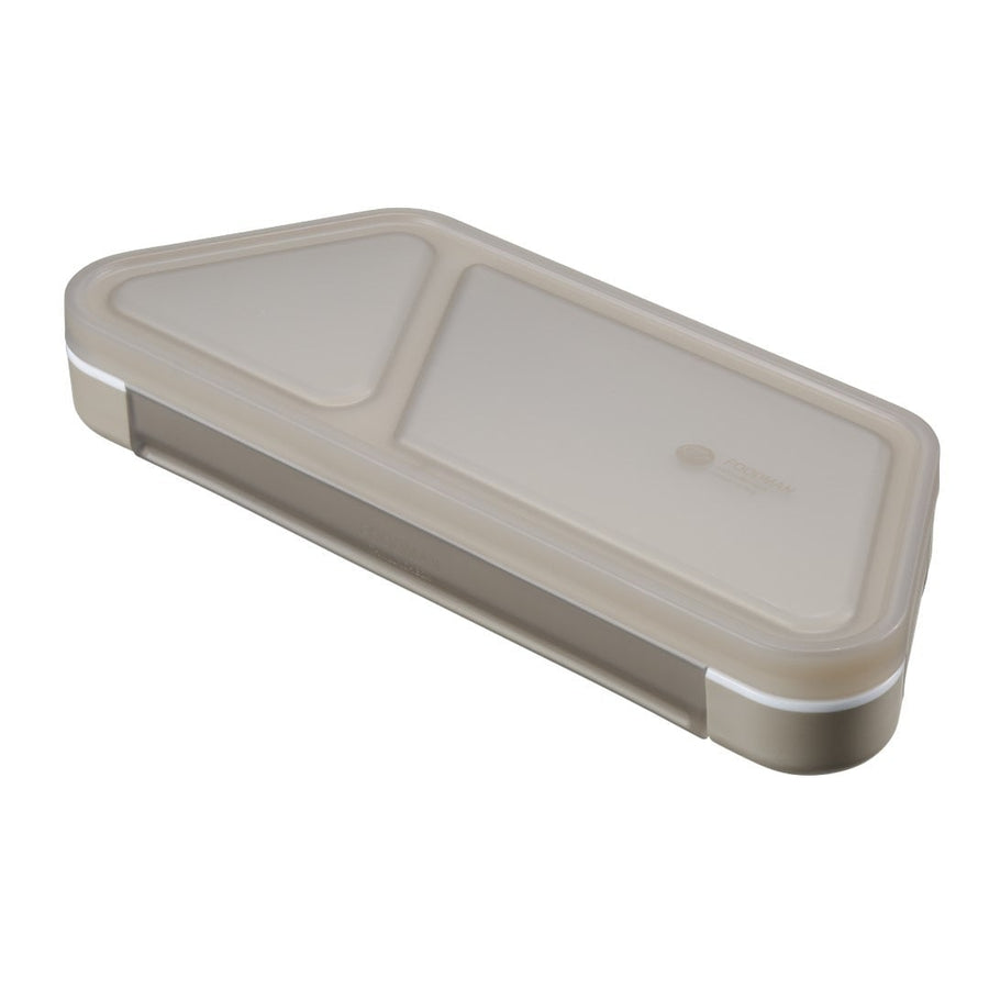 FOODMAN Antibacterial Slim Bento Box, Rice Ball Case, 2-Piece Set