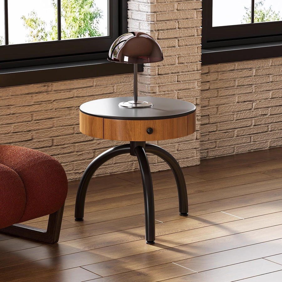 Tripod round side table