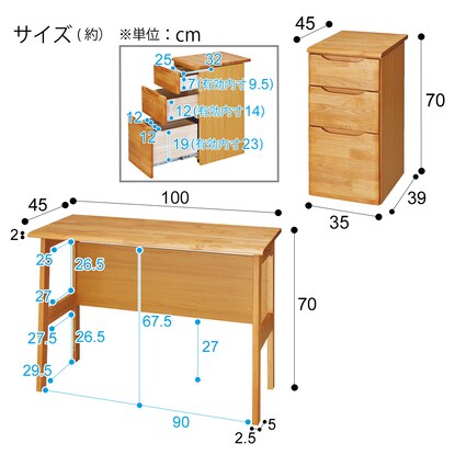 Desk wagon set (Alnas LBR)