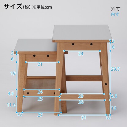 Nesting Tables (Tools for a new way of living by BEAMS DESIGN)