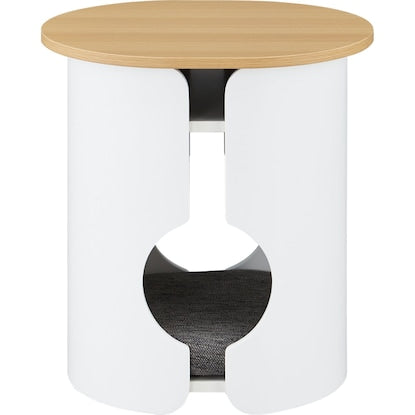 Side table with pet house (AW10WH)