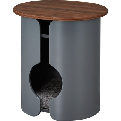 Side table with pet house (AW10GY)