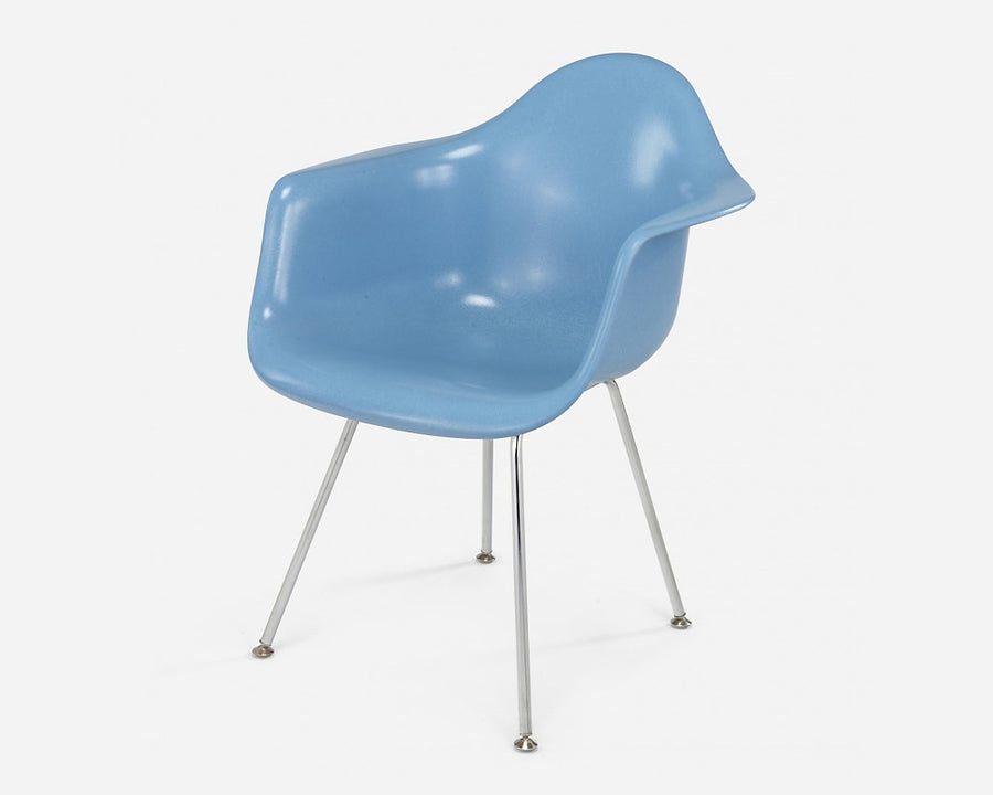 Fiberglass Arm Shell Chair BABYBLUE