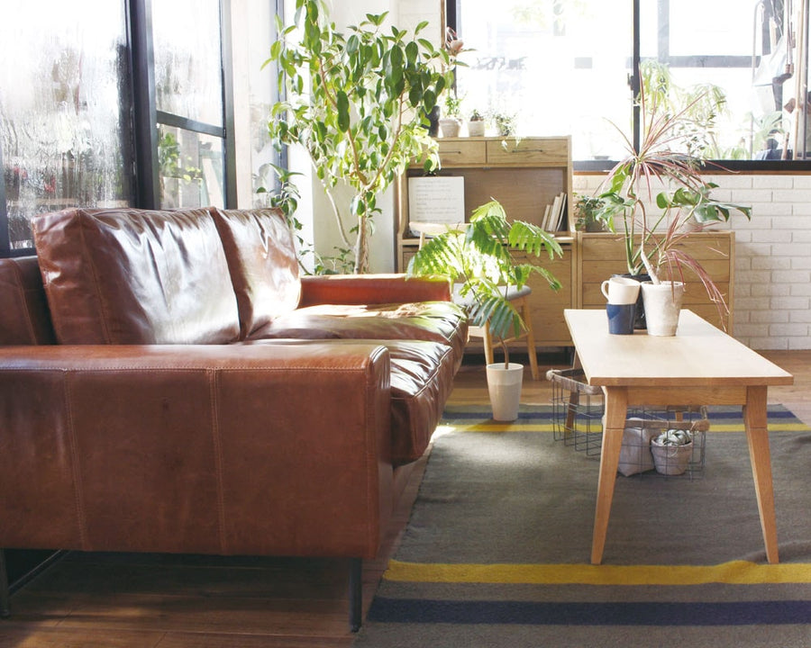 VIDER sofa camel oil leather ヴィデルソファ キャメルオイルレザー
