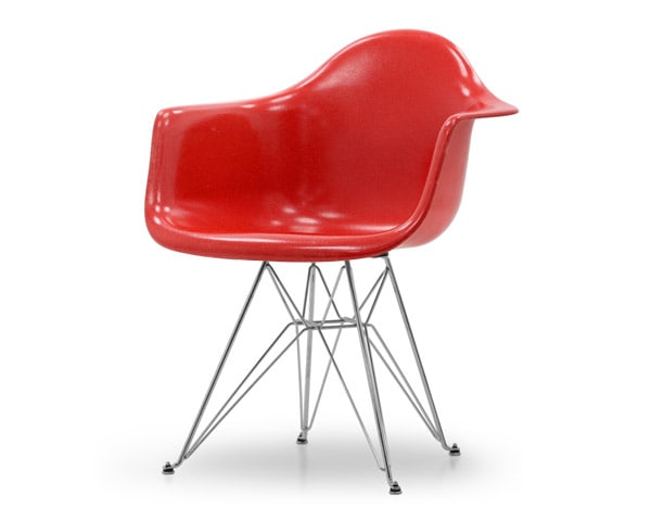 Fiberglass Arm Shell Chair RED レッド