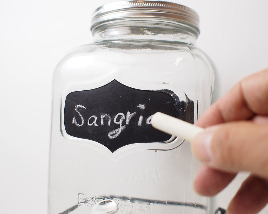 Black Board Paint Drink Dispenser