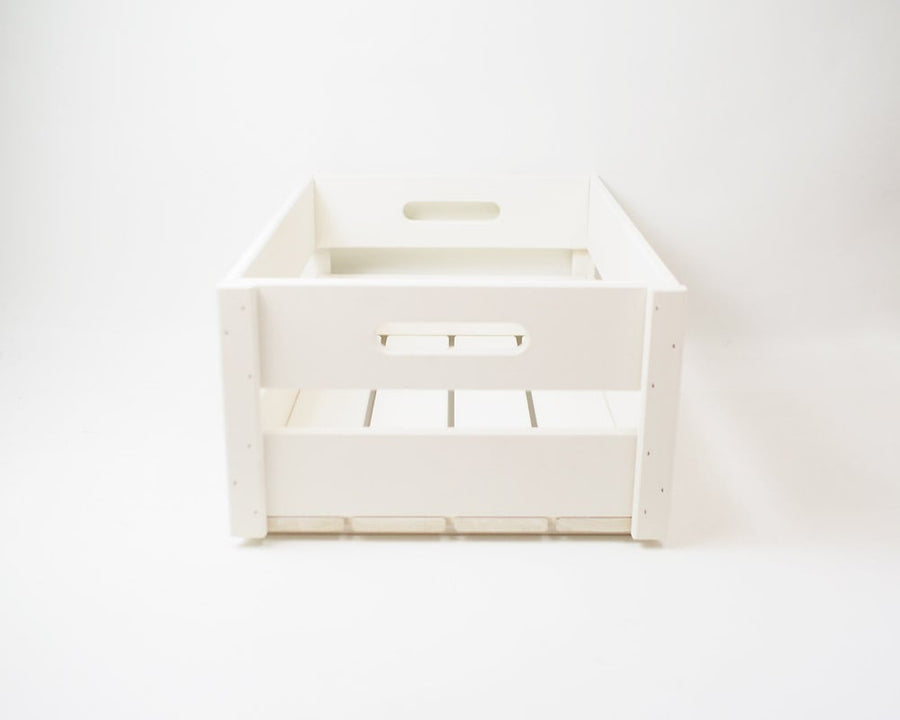 Wood Box Ivory Small Stacking