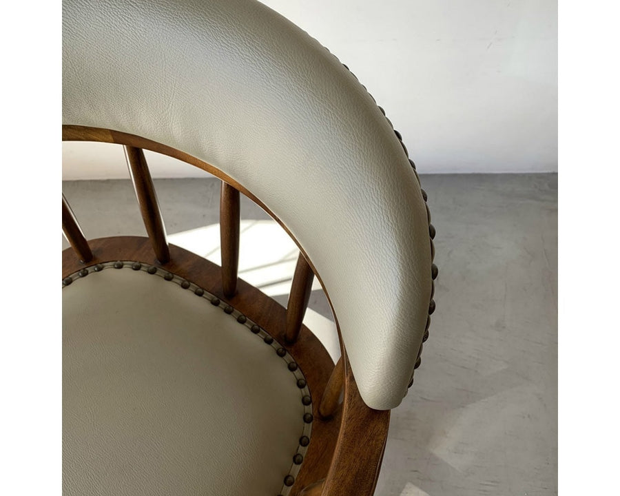 OAKS ARM CHAIR_PVC BEIGE オークスアームチェア PVCベージュ