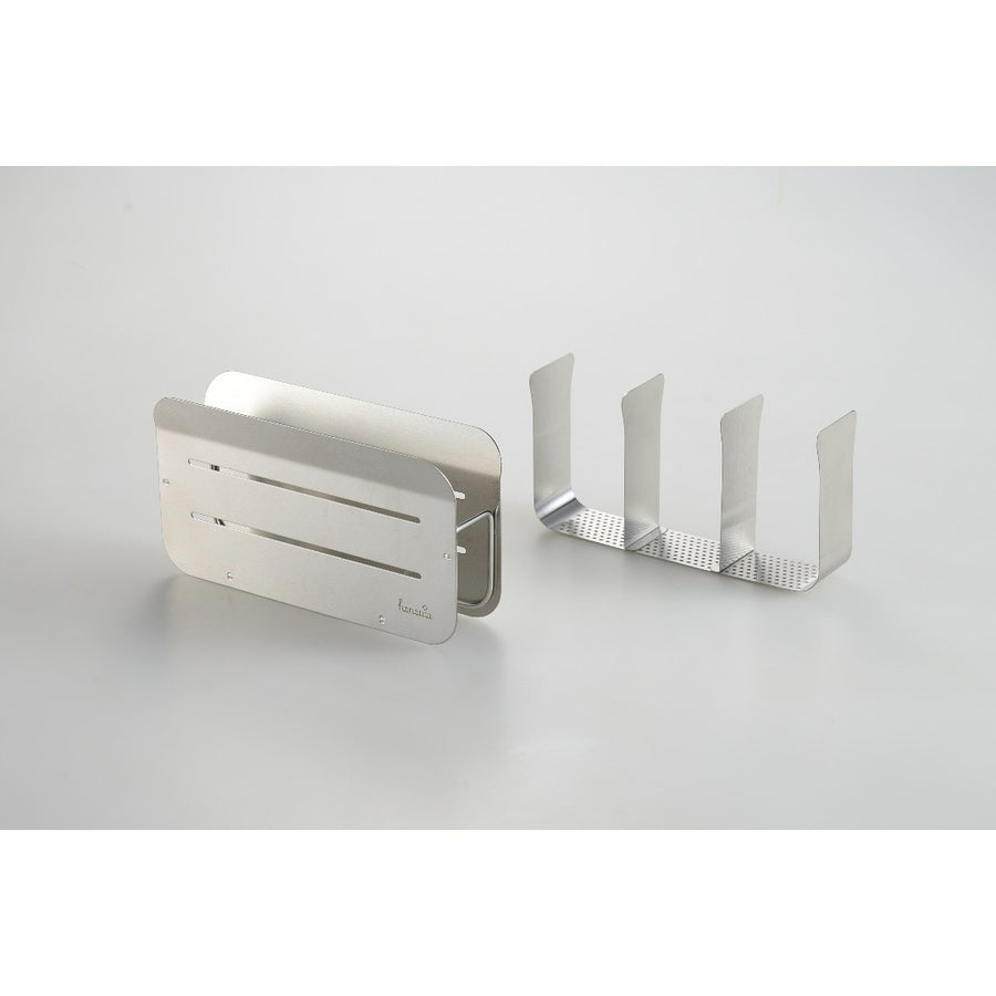 Hanauta Dish Drainer, Horizontal, Silver