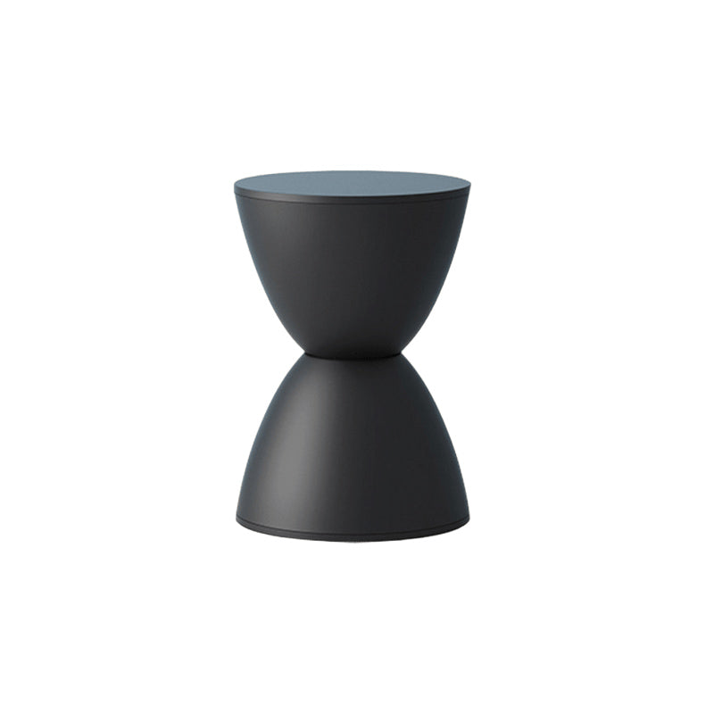 Hourglass-shaped round stool