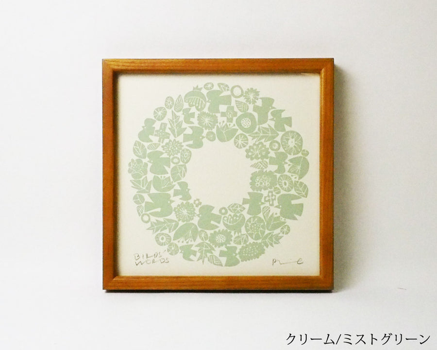 SILK SCREEN with FRAME WREATH シルクスクリーン リース
