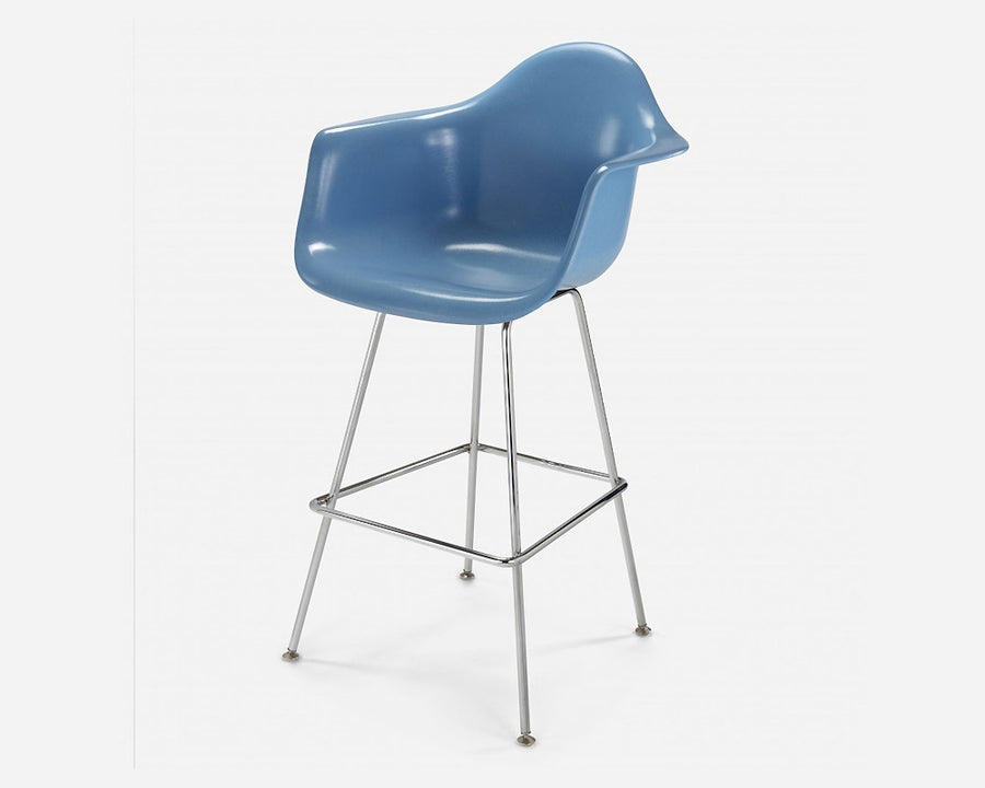 Fiberglass Arm Shell Chair BABYBLUE
