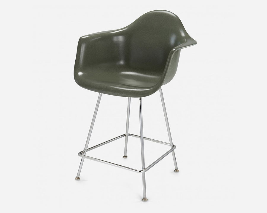Fiberglass Arm Shell Chair MOSS モス