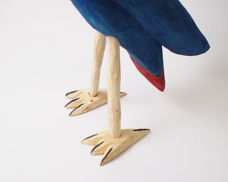 Wood Carving Parakeet ウッドカービング インコ