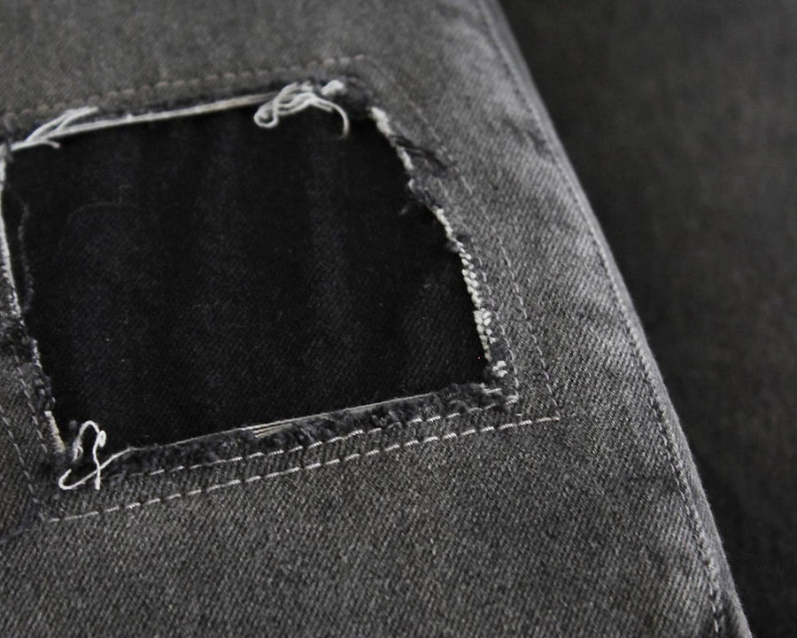 FRANKLIN SOFA BLACK DAMAGE DENIM Franklin sofa black damage denim