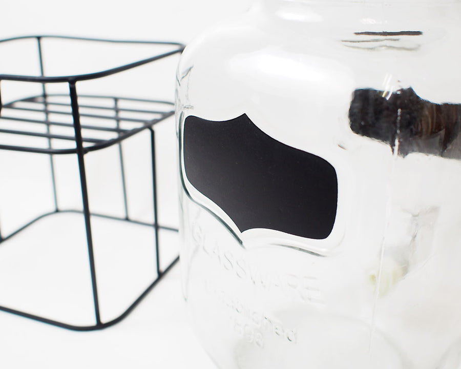 Black Board Paint Drink Dispenser