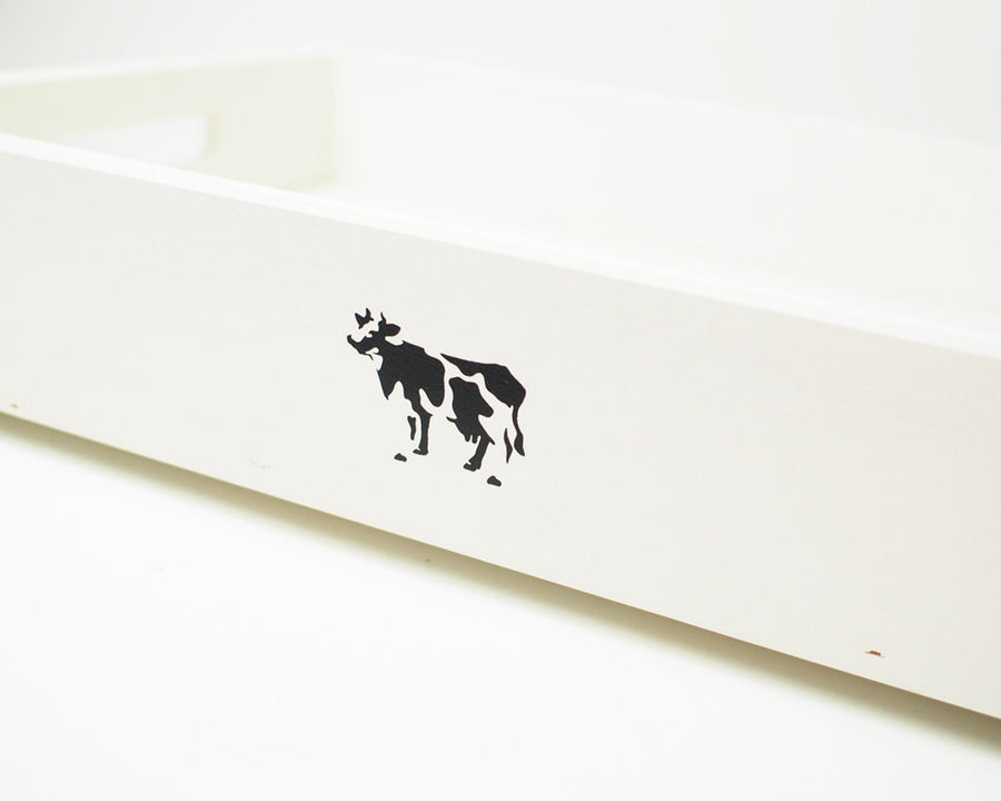 Wood Box Ivory X-Small Stacking