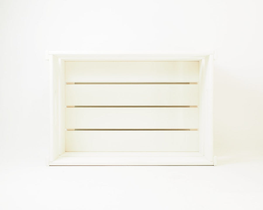 Wood Box Ivory Small Stacking