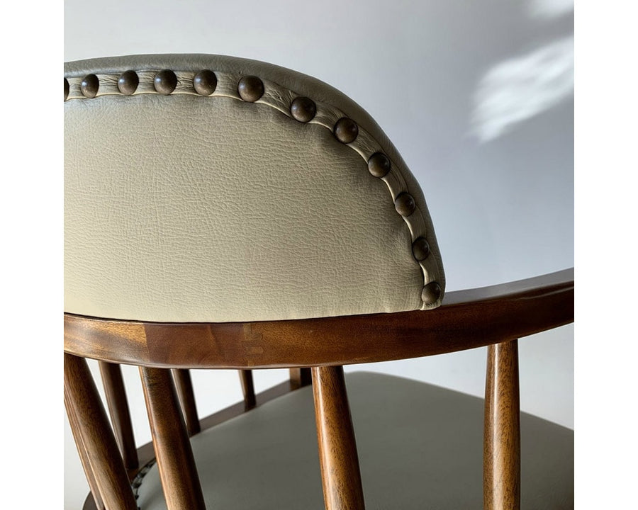 OAKS ARM CHAIR_PVC BEIGE オークスアームチェア PVCベージュ