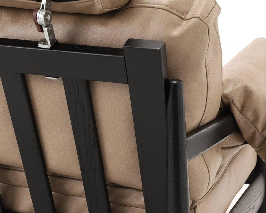 MADEIRA SOFA PU BK FRAME Madeira sofa PU leather black frame