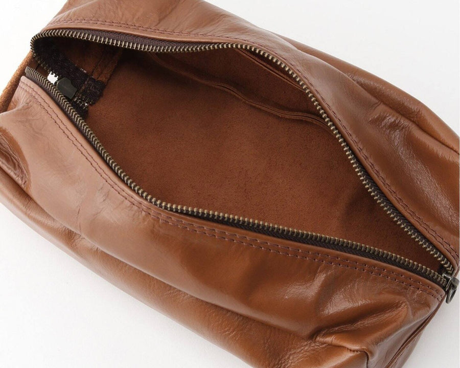 LEATHER BOX CASE CHESNUT Leather tissue box case
