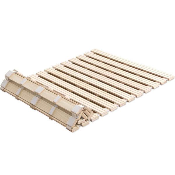 Natural paulownia wood slat bed, roll-up type, extra thick 2.5cm [S]