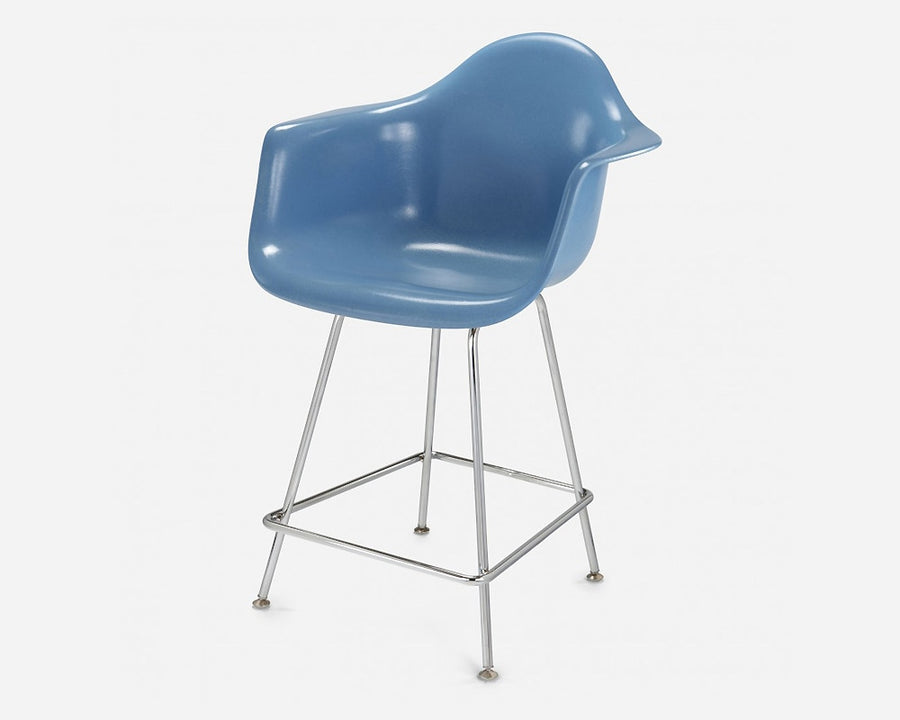 Fiberglass Arm Shell Chair BABYBLUE
