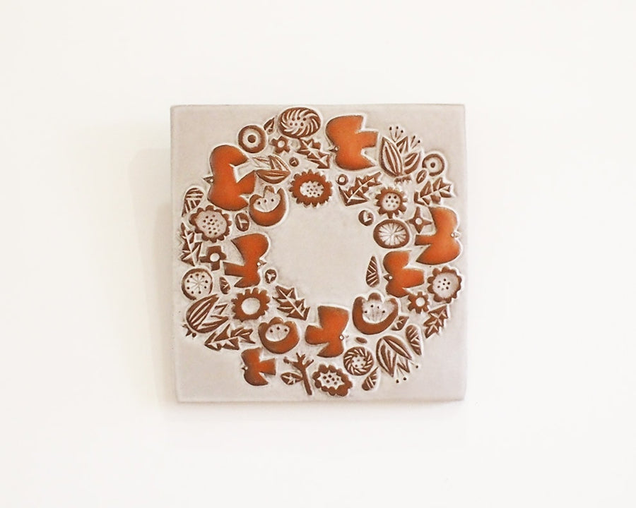 CERAMIC PLATE WREATH 陶板 セラミックプレート リース