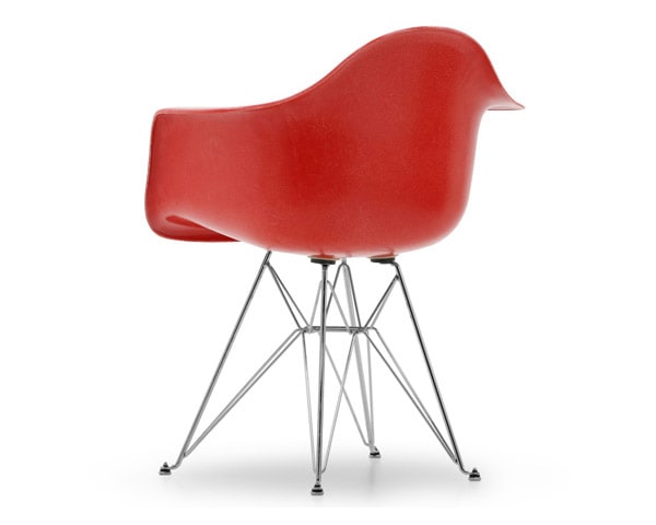 Fiberglass Arm Shell Chair RED レッド