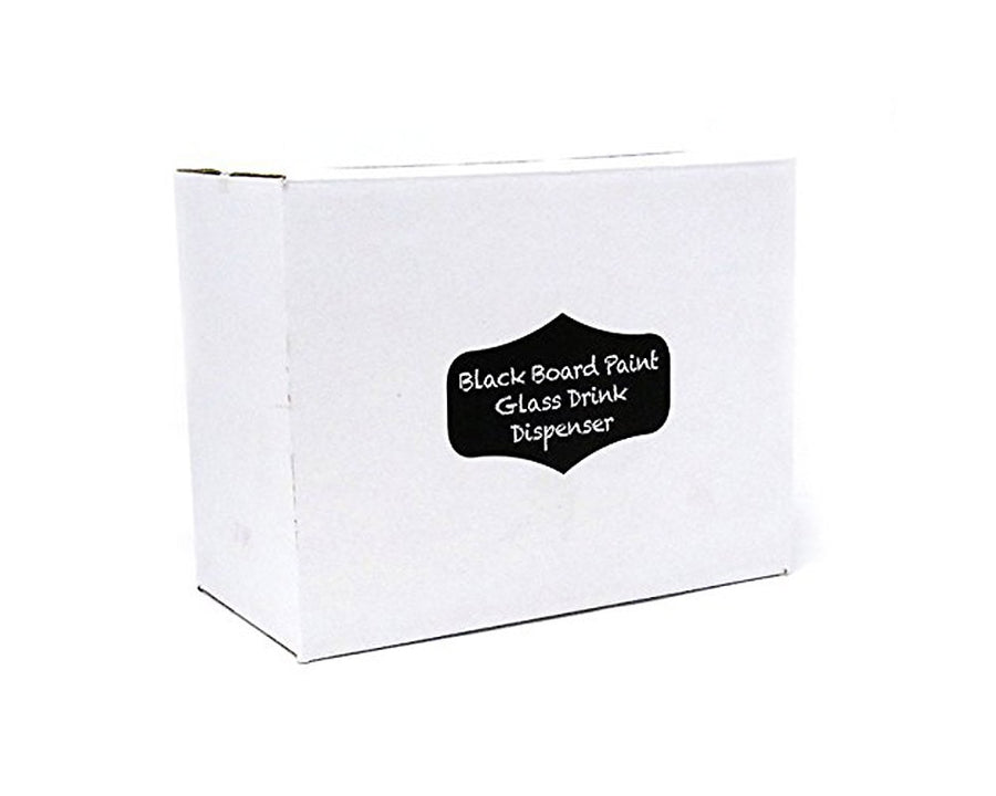 Black Board Paint Drink Dispenser