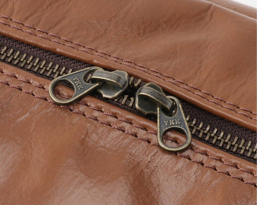 LEATHER BOX CASE CHESNUT Leather tissue box case