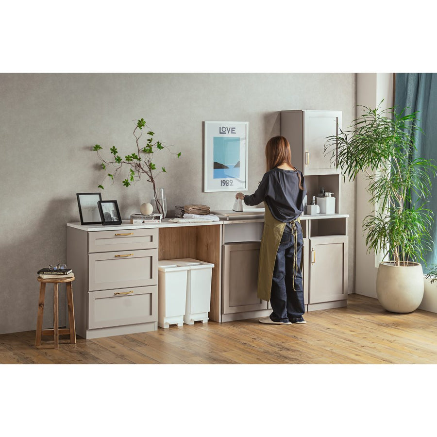 BRINE ビルネ 45 ランドリーキャビネット H 右開き