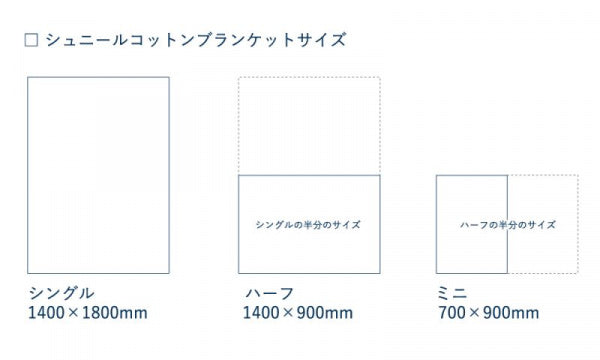 シュニールコットン ブランケット ハーフ 140×90cm CHOUCHO オリーブイエロー