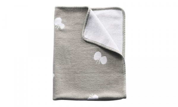 CHOUCHO Chenille Cotton Mini Blanket, 70x90cm, Gray
